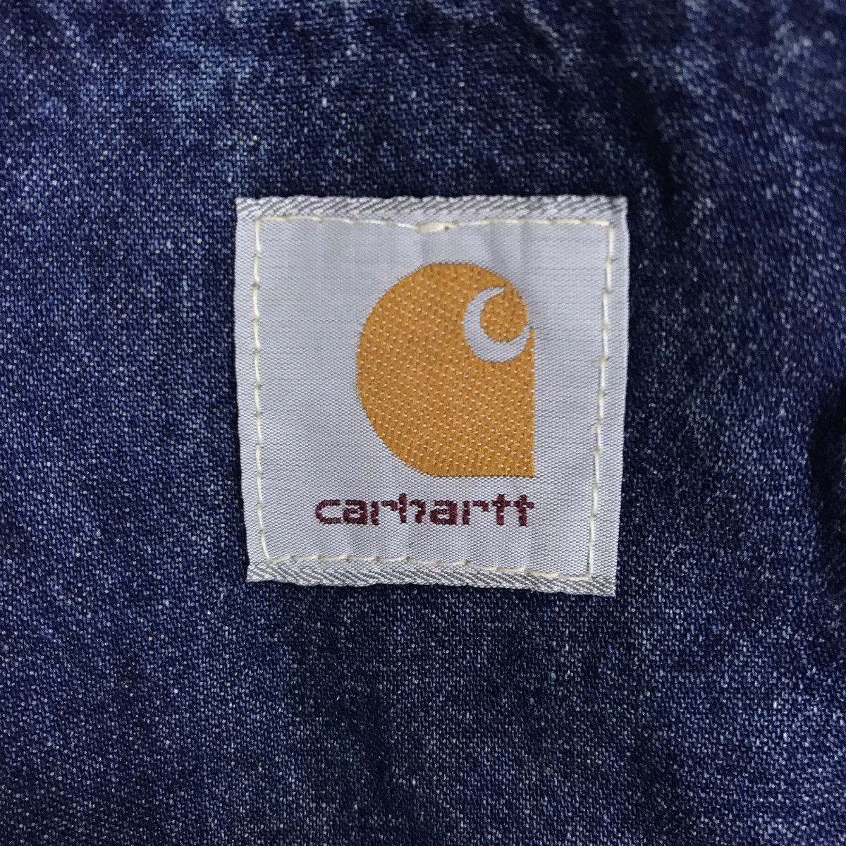 Carhartt Vintage 90s CARHARTT Denim Indigo Jeans Michigan Jacket Size US M / EU 48-50 / 2 - 3 Thumbnail