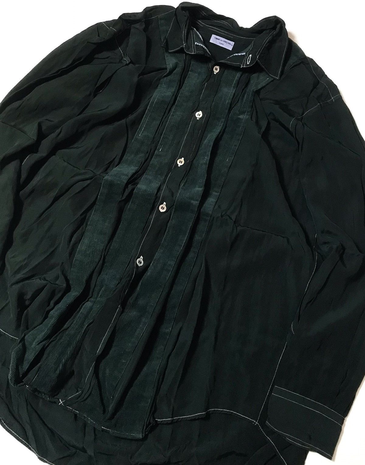 Comme des Garcons *FINAL DROP* Vintage cdg homme flowy green button up ...