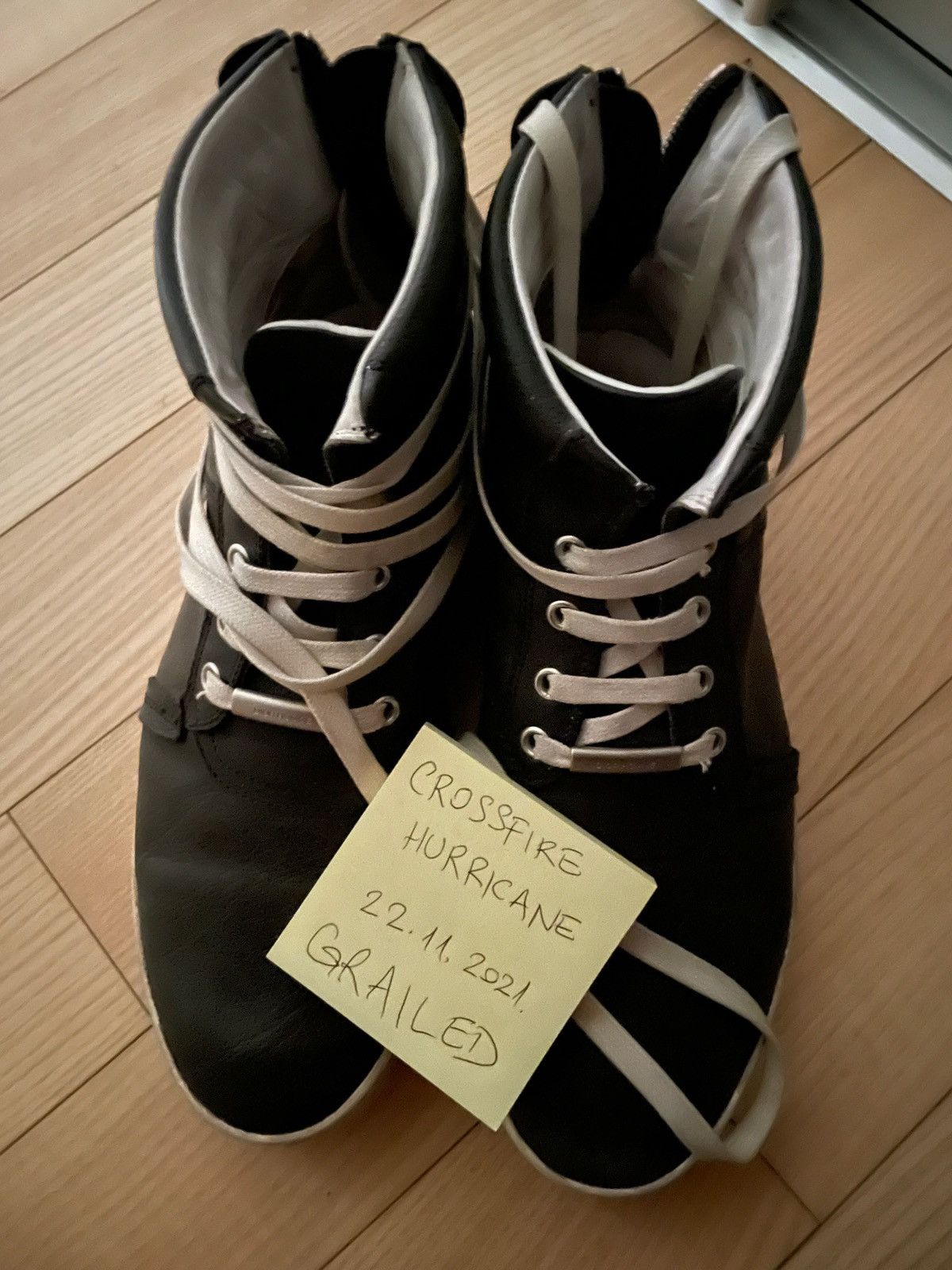 Dior Black Back Zip Leather High Top Trainers Size US 8 / EU 41 - 10 Thumbnail