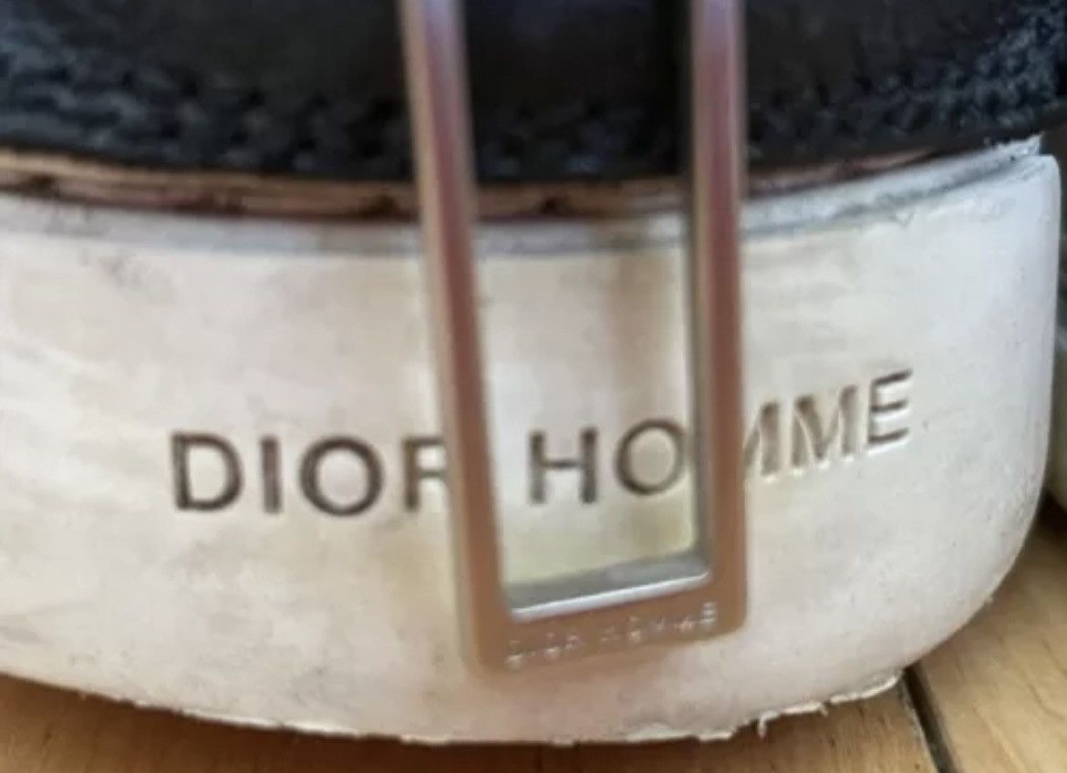 Dior Black Back Zip Leather High Top Trainers Size US 8 / EU 41 - 6 Thumbnail