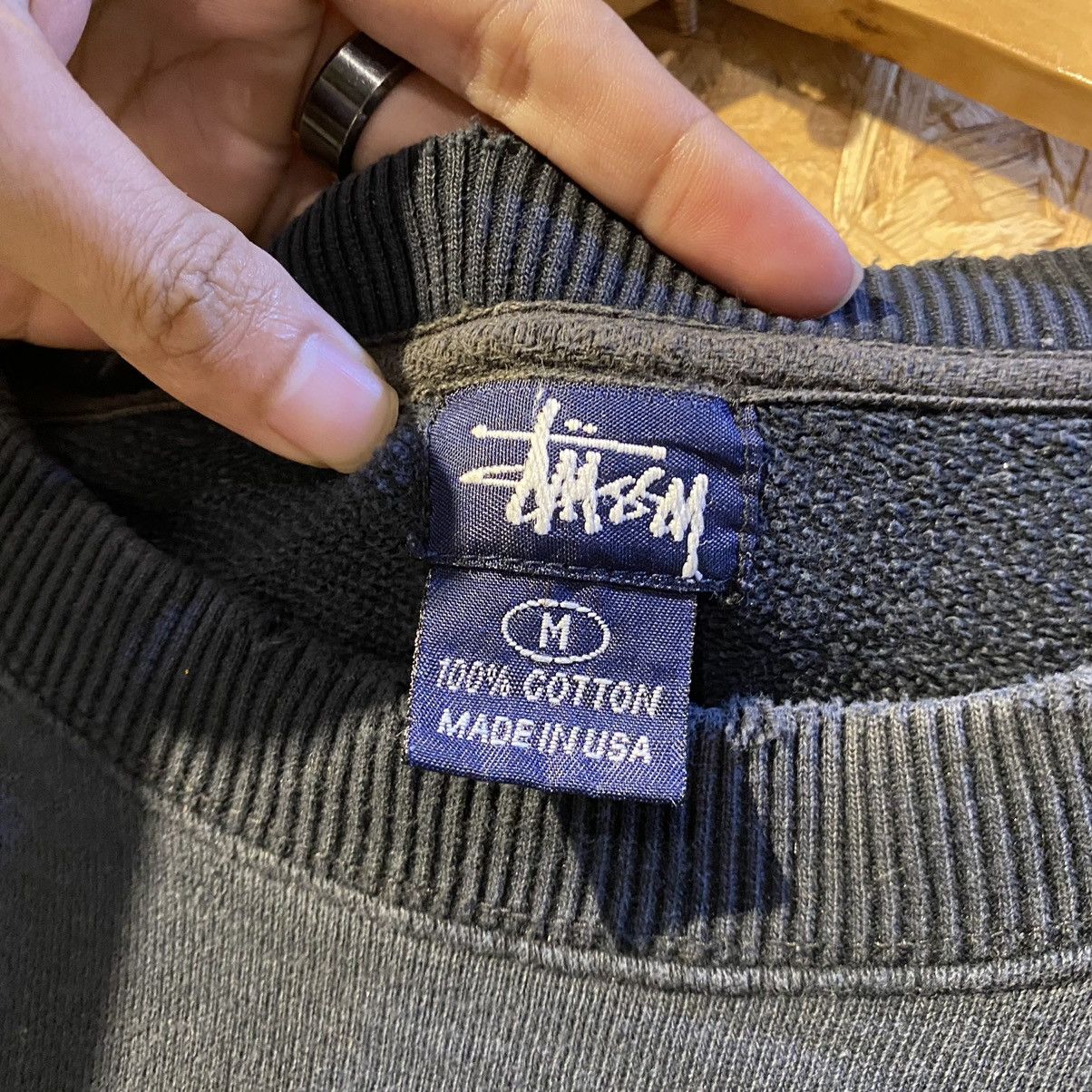 Stussy × Vintage VINTAGE 90’s RARE‼️Stussy Spell Out Made In USA Sweatshirts Size US M / EU 48-50 / 2 - 13 Thumbnail