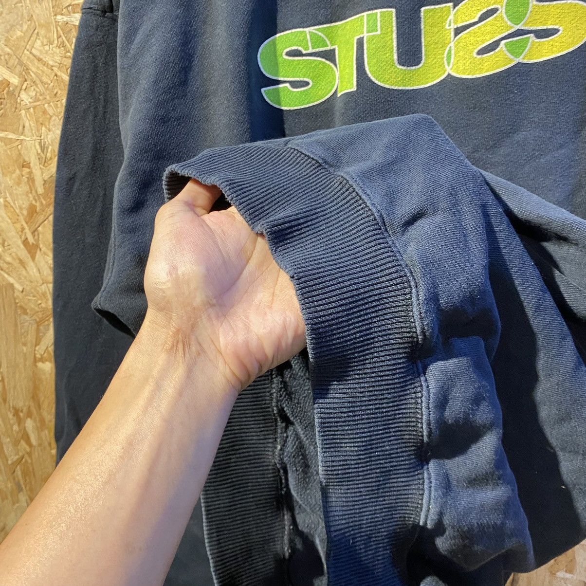 Stussy × Vintage VINTAGE 90’s RARE‼️Stussy Spell Out Made In USA Sweatshirts Size US M / EU 48-50 / 2 - 12 Thumbnail