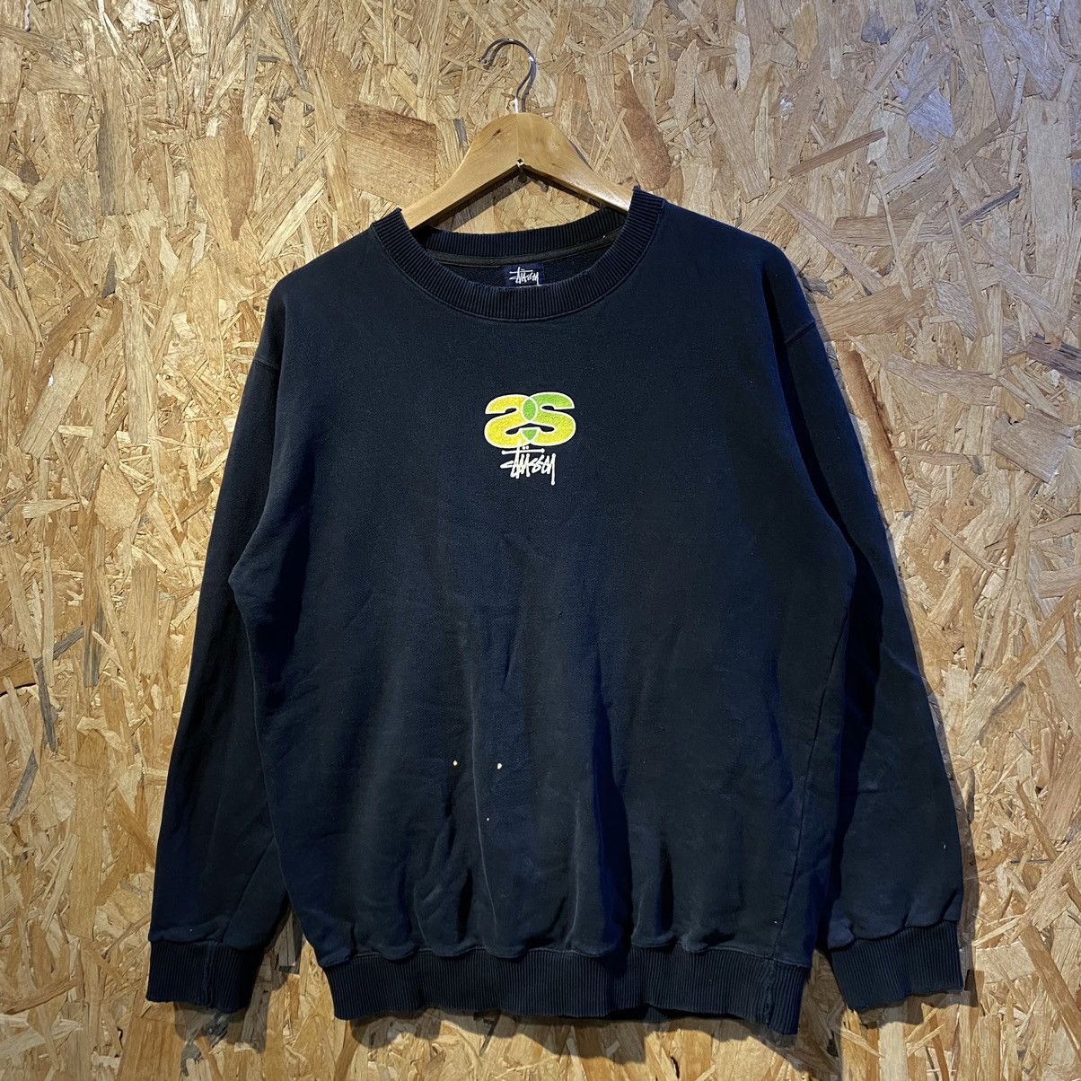 Stussy × Vintage VINTAGE 90’s RARE‼️Stussy Spell Out Made In USA Sweatshirts Size US M / EU 48-50 / 2 - 1 Thumbnail