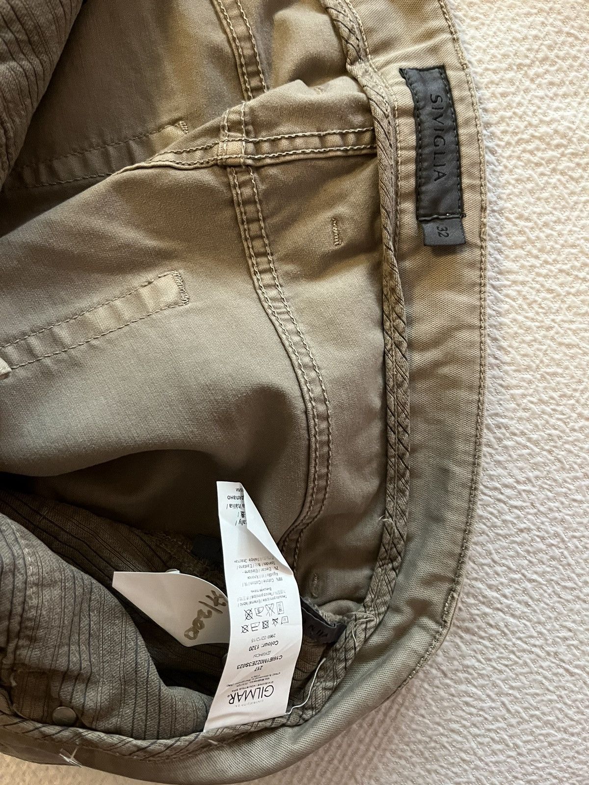 Siviglia Siviglia tan, beige yellow pants Size US 32 / EU 48 - 4 Thumbnail