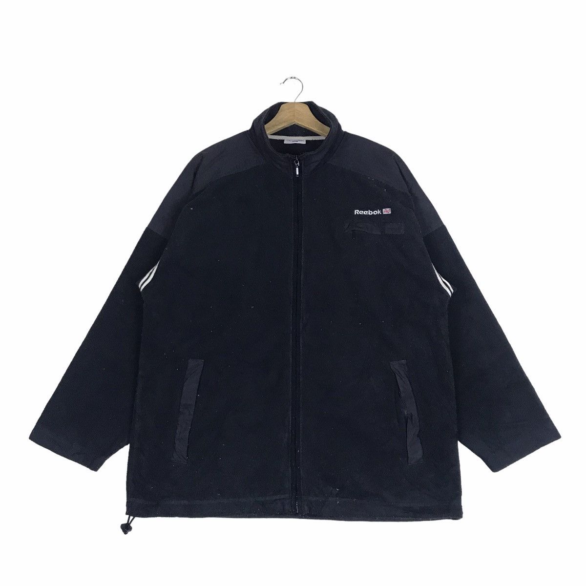 Vintage 90s REEBOK Classic Zip Up Fleece Jacket