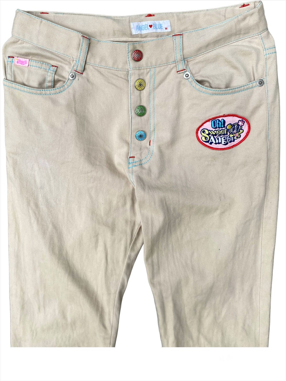 20471120 × Beauty Beast × Hysteric Glamour Angel Blue Japanese Brand Iconic Moscot Pants Size US 27 - 5 Thumbnail