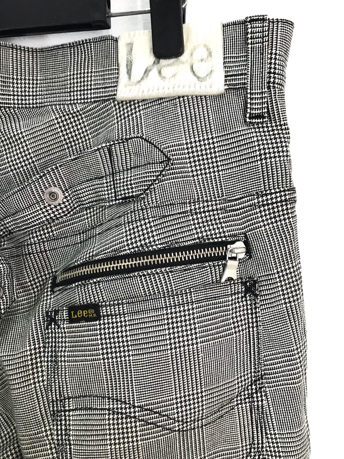 14th Addiction Lee Cowboy Multi Zipper Cinch Back Tartan Checkered Pants Size US 33 - 11 Thumbnail