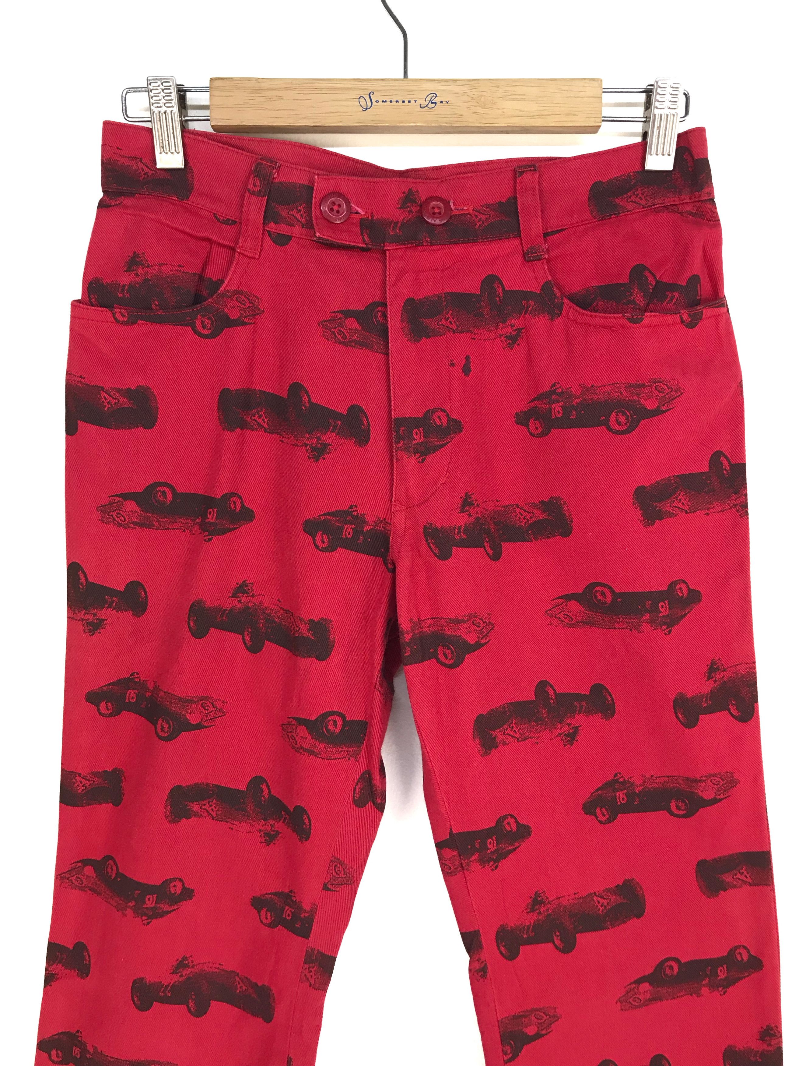 Hysteric Glamour Japanese Brand Classics Race Cars Print Flare Pants Size US 28 / EU 44 - 2 Thumbnail