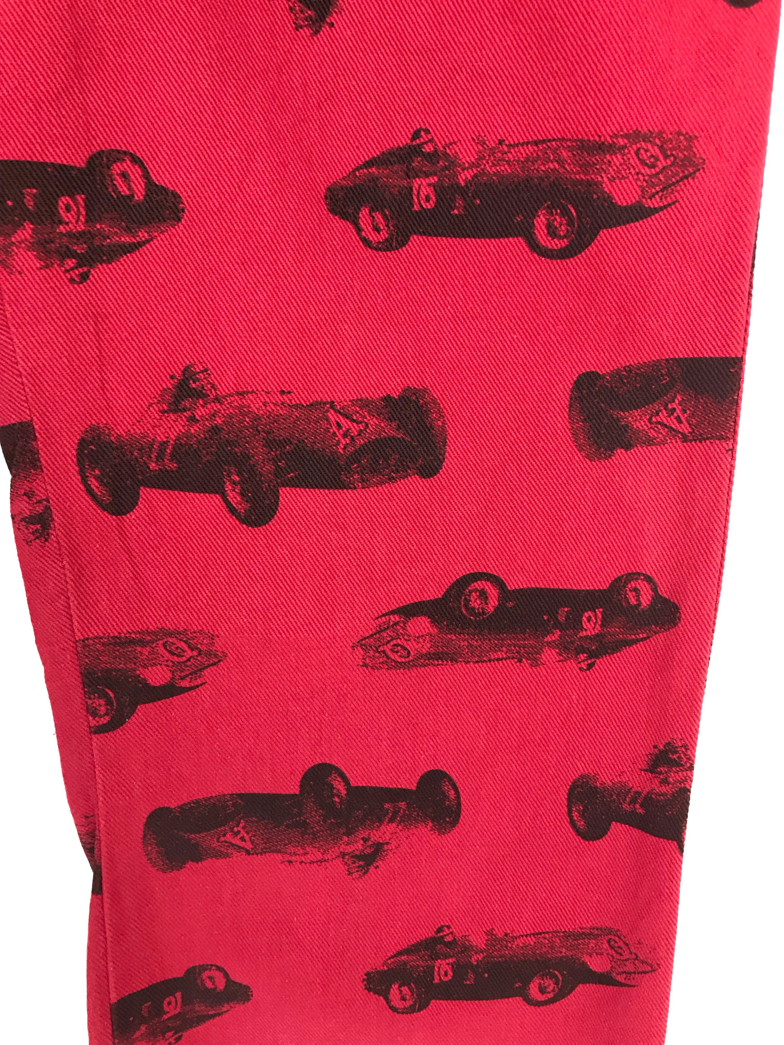 Hysteric Glamour Japanese Brand Classics Race Cars Print Flare Pants Size US 28 / EU 44 - 6 Thumbnail