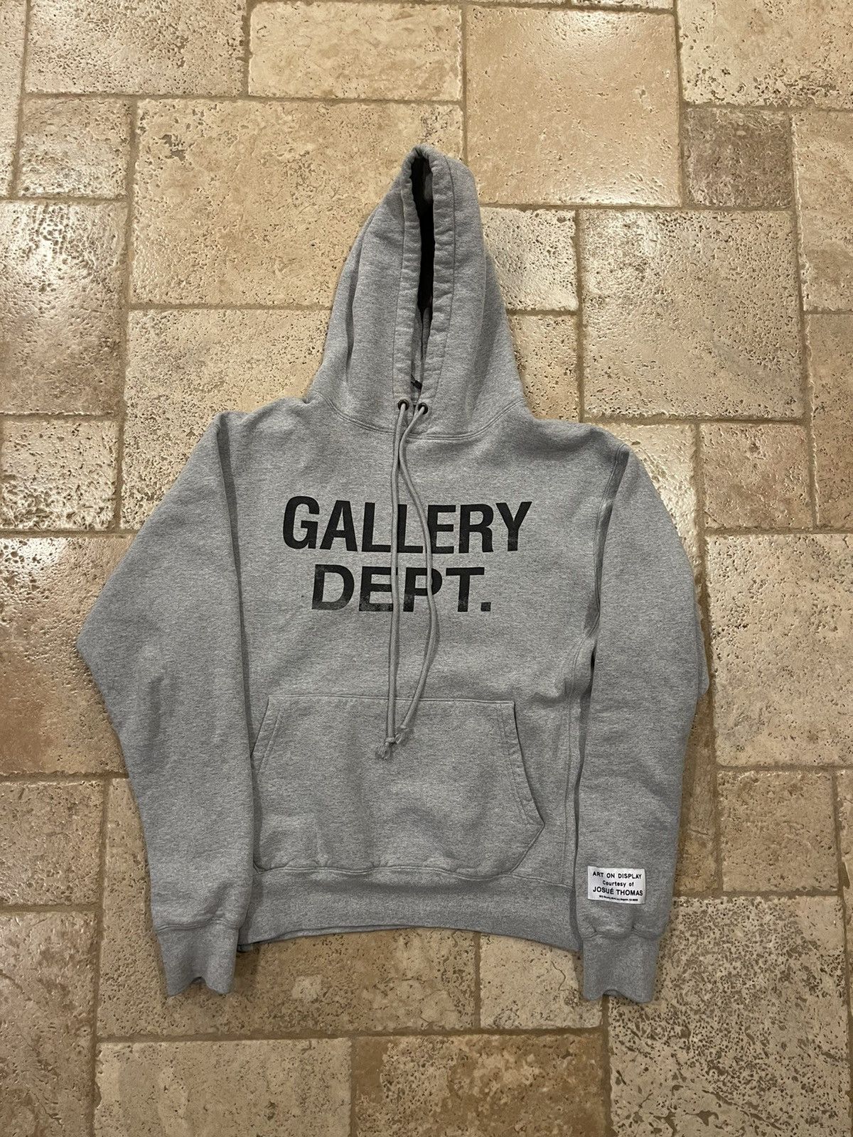 Gallery Dept. Gallery Dept Grey Logo Pullover Hoodie Josue Thomas Grailed