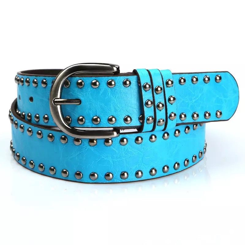 Other Alloy Pin Buckle Solid Color Blue Belt Size ONE SIZE - 1 Thumbnail