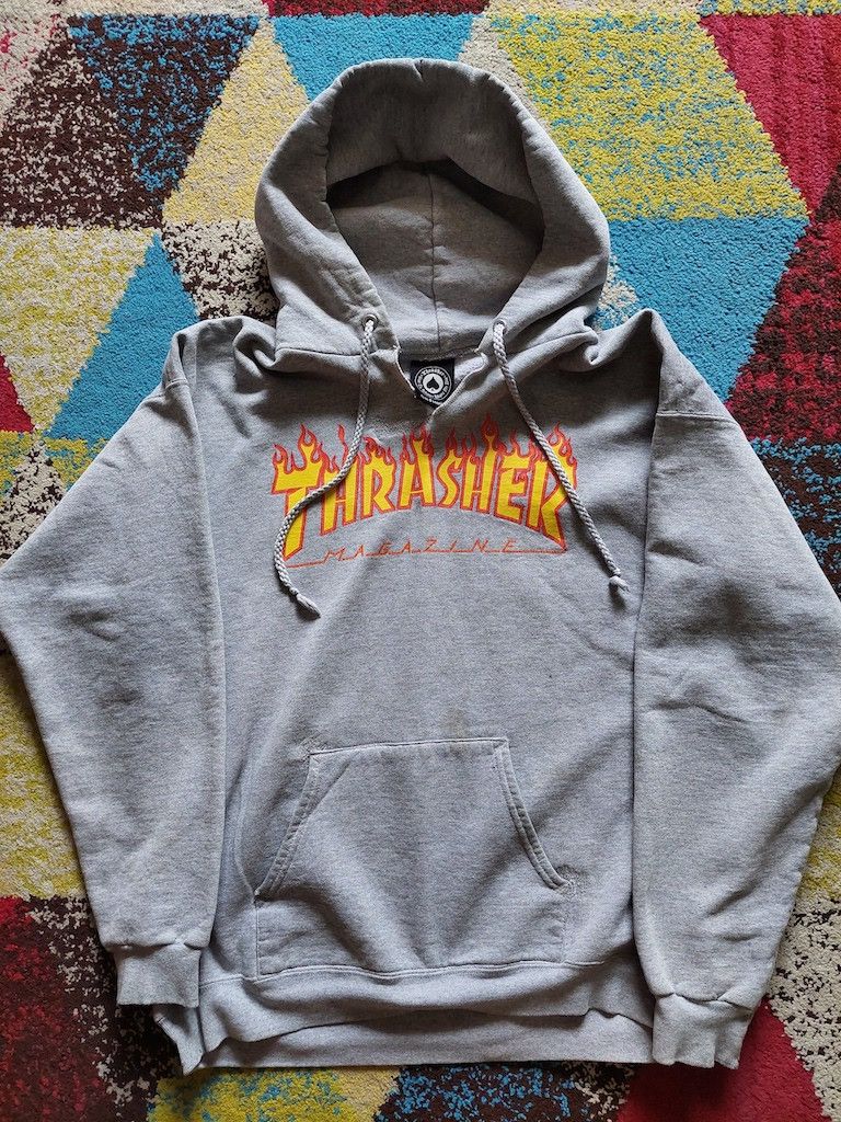 Thrasher DISTRESSED VINTAGE THRASHER HOODIE Size US M / EU 48-50 / 2 - 10 Thumbnail