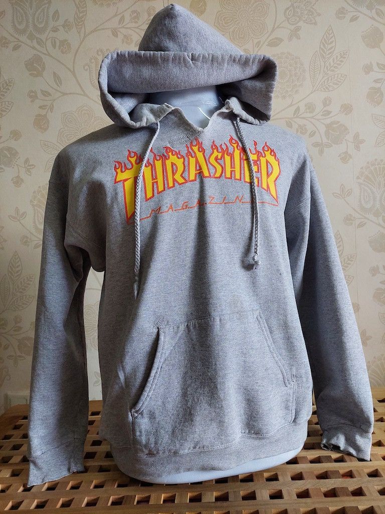 Thrasher DISTRESSED VINTAGE THRASHER HOODIE Size US M / EU 48-50 / 2 - 9 Thumbnail