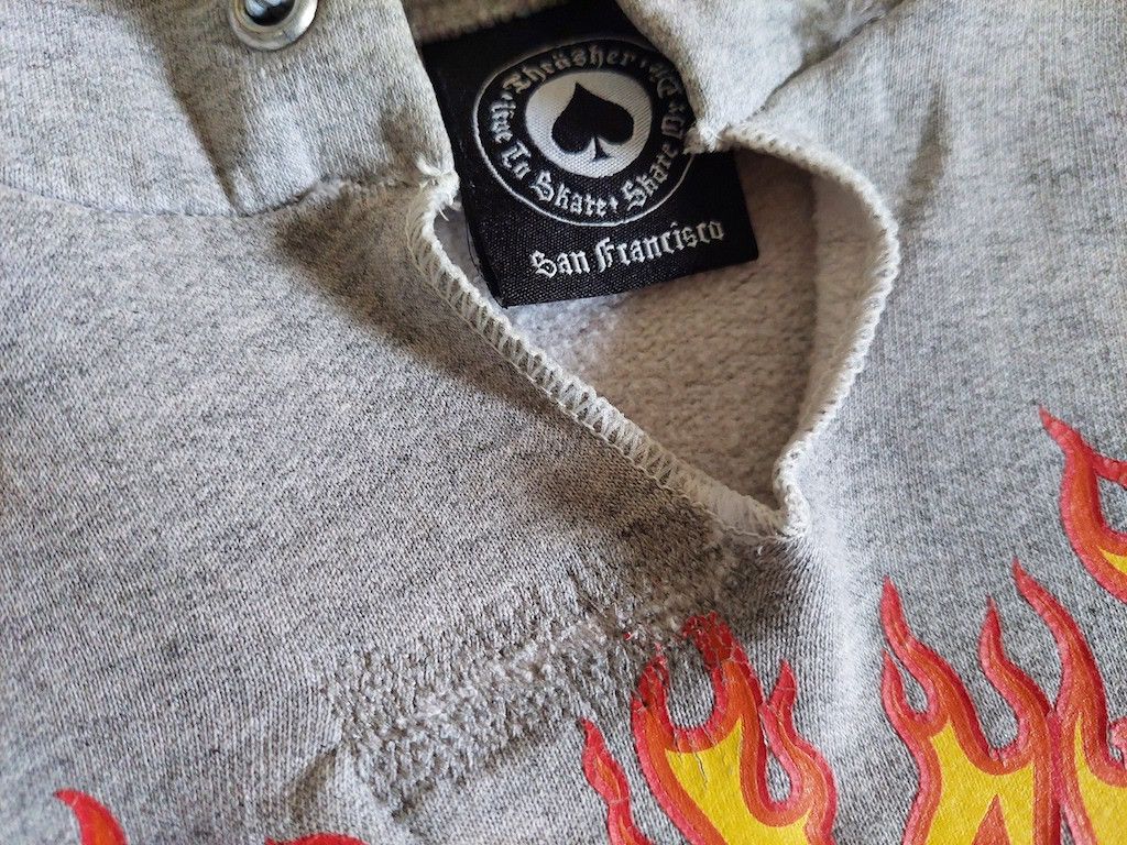 Thrasher DISTRESSED VINTAGE THRASHER HOODIE Size US M / EU 48-50 / 2 - 5 Thumbnail