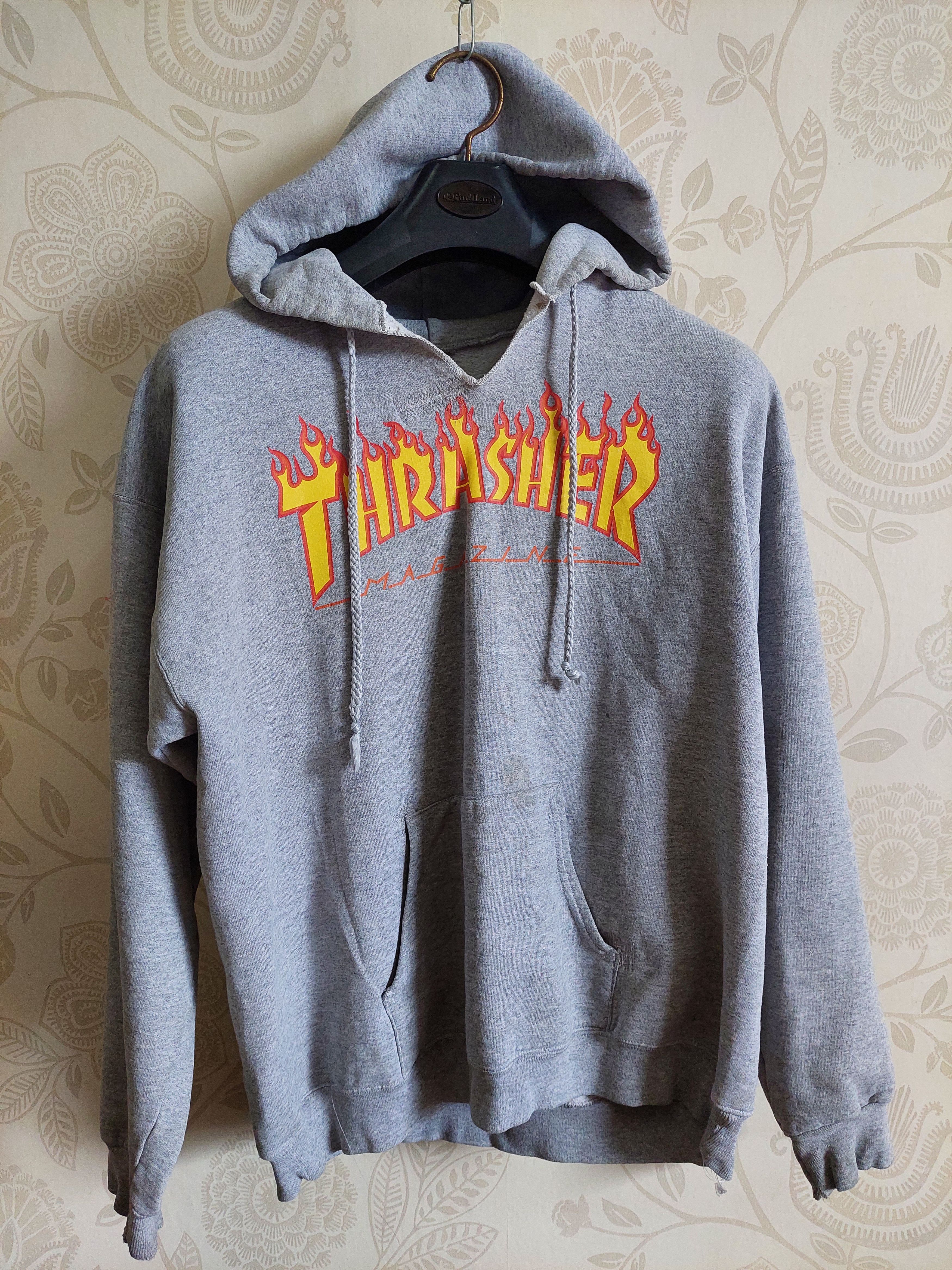 Thrasher DISTRESSED VINTAGE THRASHER HOODIE Size US M / EU 48-50 / 2 - 1 Thumbnail
