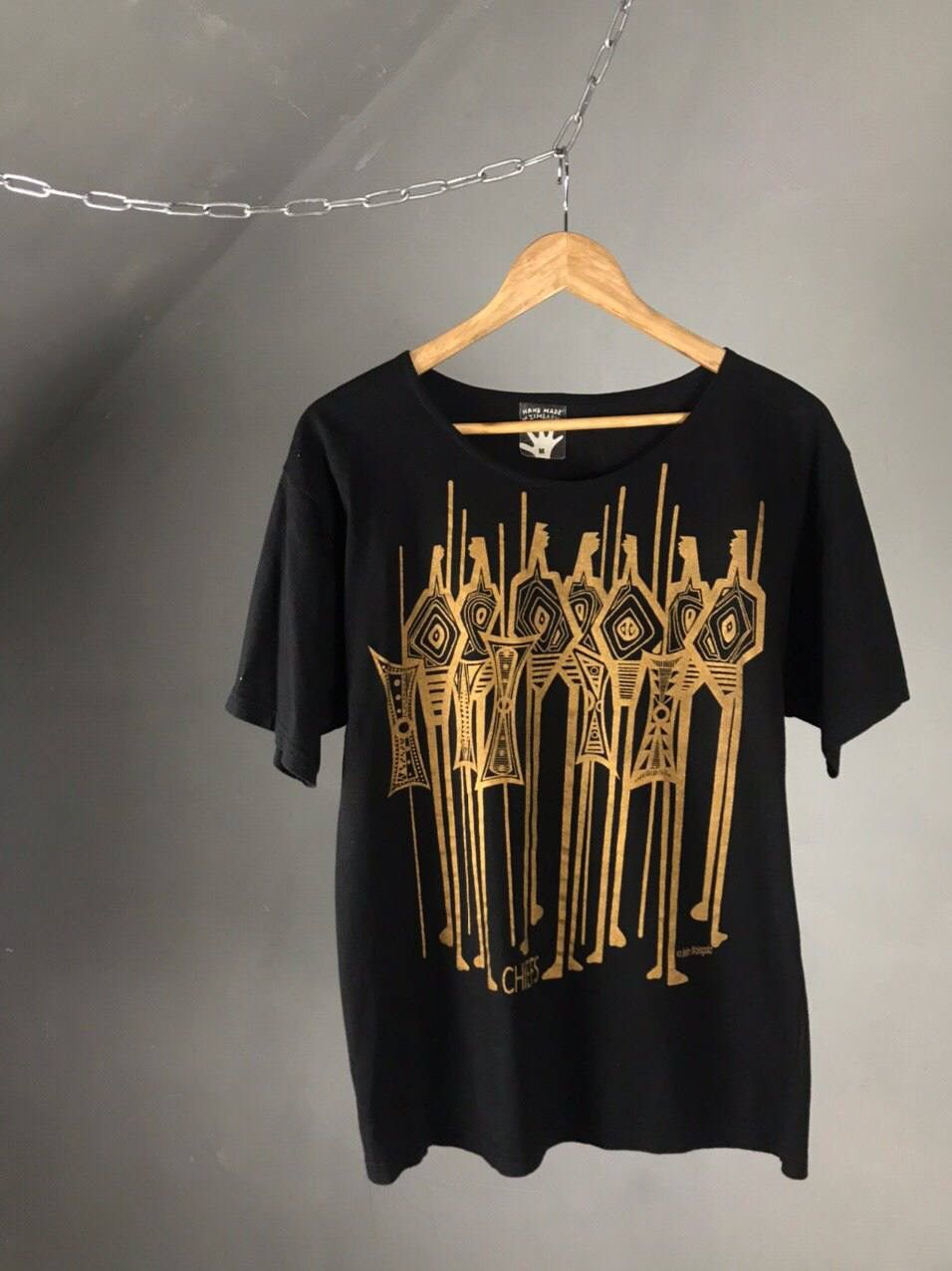 Handmade Hand made Zimbabwe art tee Size US M / EU 48-50 / 2 - 1 Thumbnail