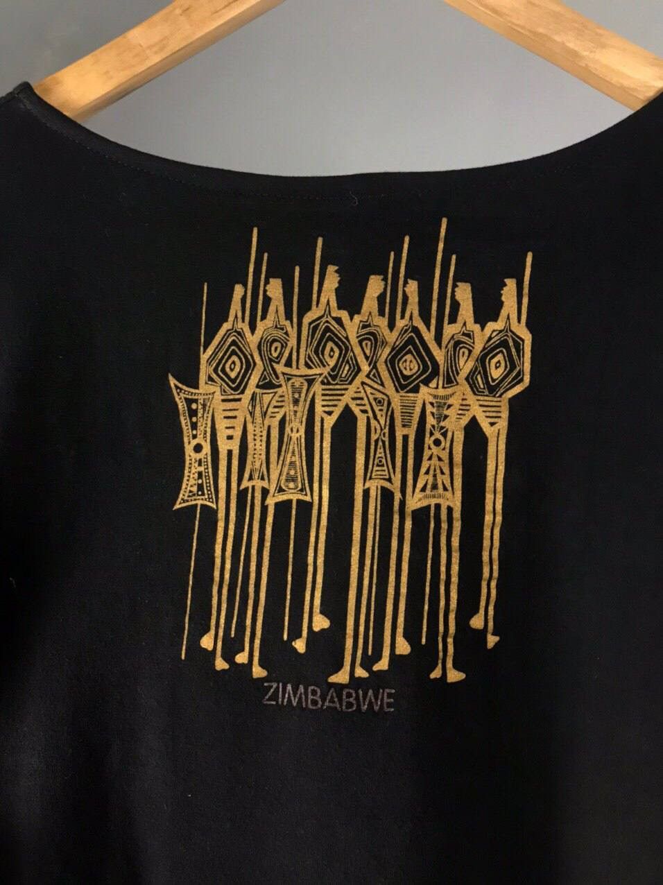 Handmade Hand made Zimbabwe art tee Size US M / EU 48-50 / 2 - 7 Thumbnail