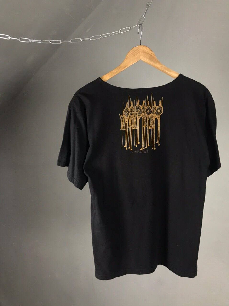 Handmade Hand made Zimbabwe art tee Size US M / EU 48-50 / 2 - 6 Thumbnail