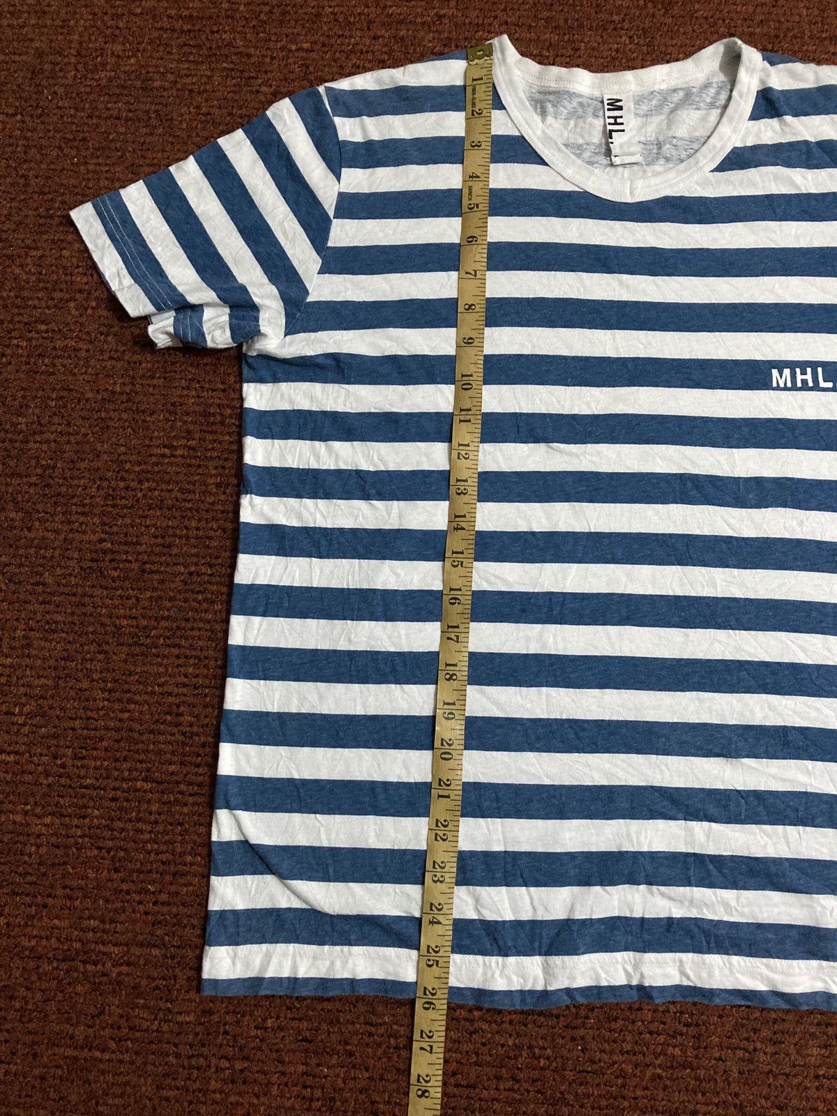 Margaret Howell MHL by Margaret Howell Stripes Tee Size US M / EU 48-50 / 2 - 7 Thumbnail
