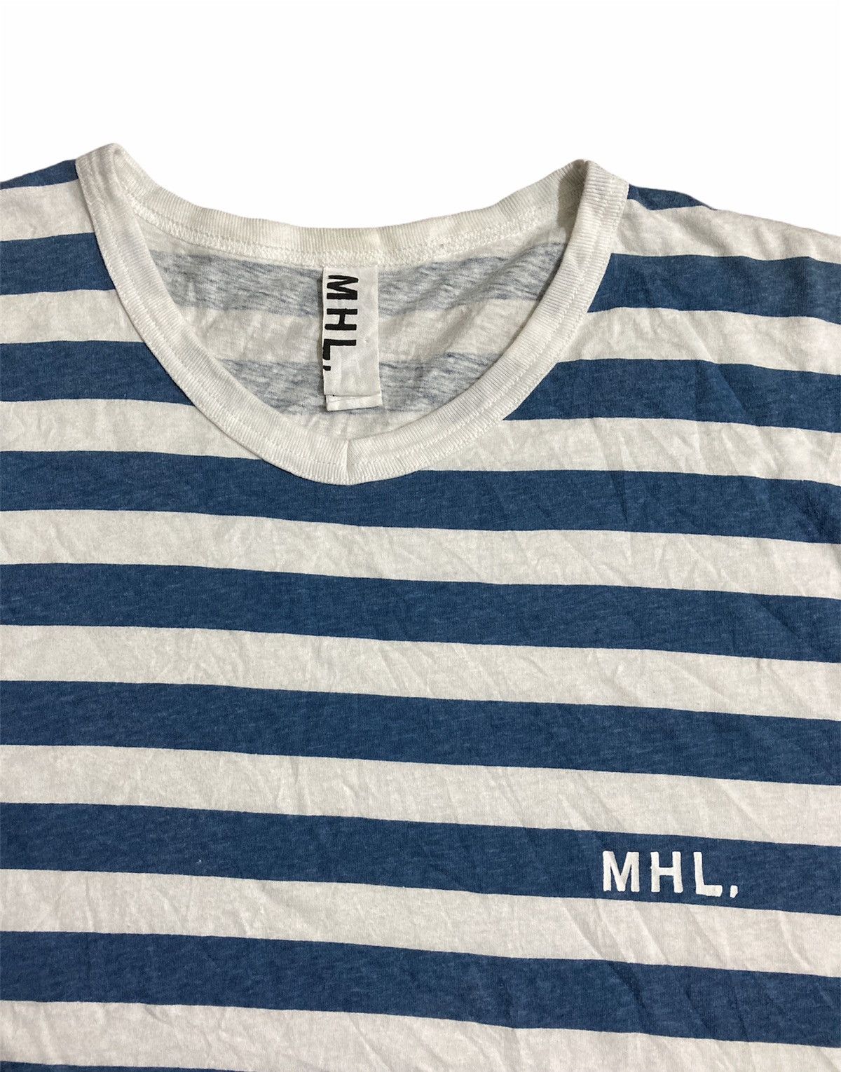 Margaret Howell MHL by Margaret Howell Stripes Tee Size US M / EU 48-50 / 2 - 1 Thumbnail