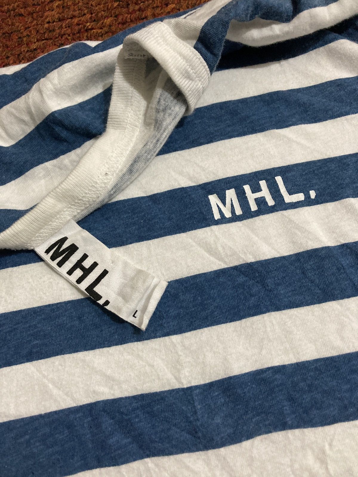 Margaret Howell MHL by Margaret Howell Stripes Tee Size US M / EU 48-50 / 2 - 3 Thumbnail