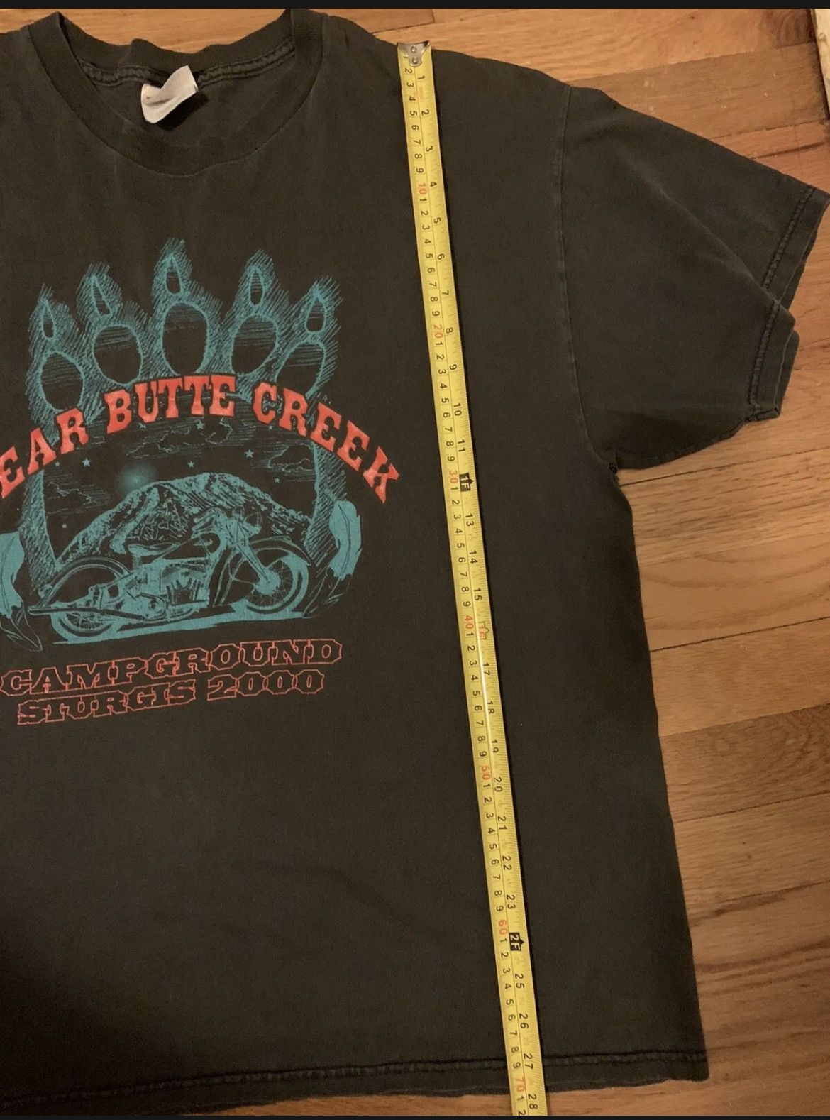 Hanes × Vintage Vintage Bear Butte Creek Campground Sturgis 2000 Biker Size US L / EU 52-54 / 3 - 6 Thumbnail