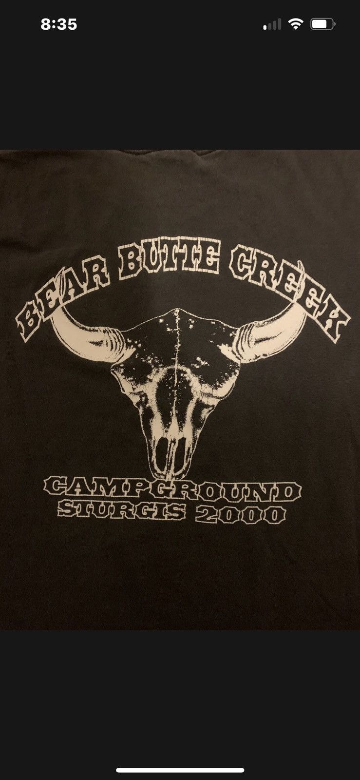 Hanes × Vintage Vintage Bear Butte Creek Campground Sturgis 2000 Biker Size US L / EU 52-54 / 3 - 3 Thumbnail