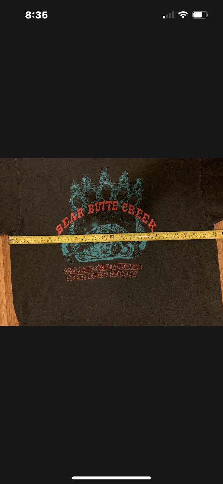 Hanes × Vintage Vintage Bear Butte Creek Campground Sturgis 2000 Biker Size US L / EU 52-54 / 3 - 5 Thumbnail