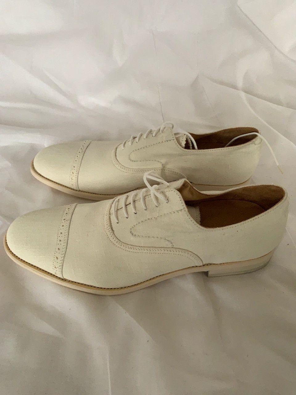 Jil Sander Raf Simons for Jil Sander BRAND NEW WHITE CANVAS OXFORD Size US 11 / EU 44 - 2 Thumbnail