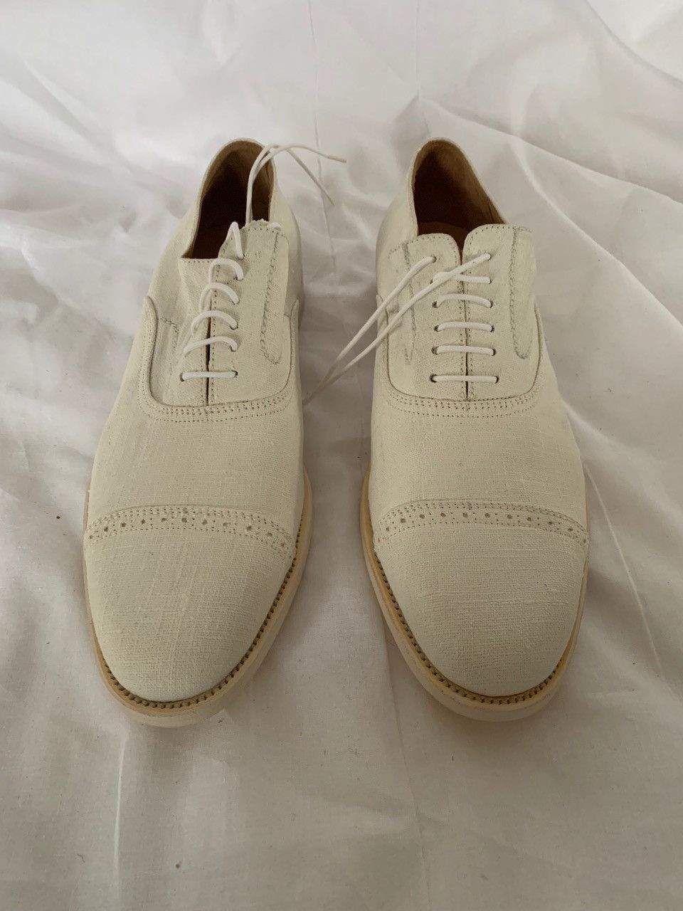 Jil Sander Raf Simons for Jil Sander BRAND NEW WHITE CANVAS OXFORD Size US 11 / EU 44 - 1 Thumbnail