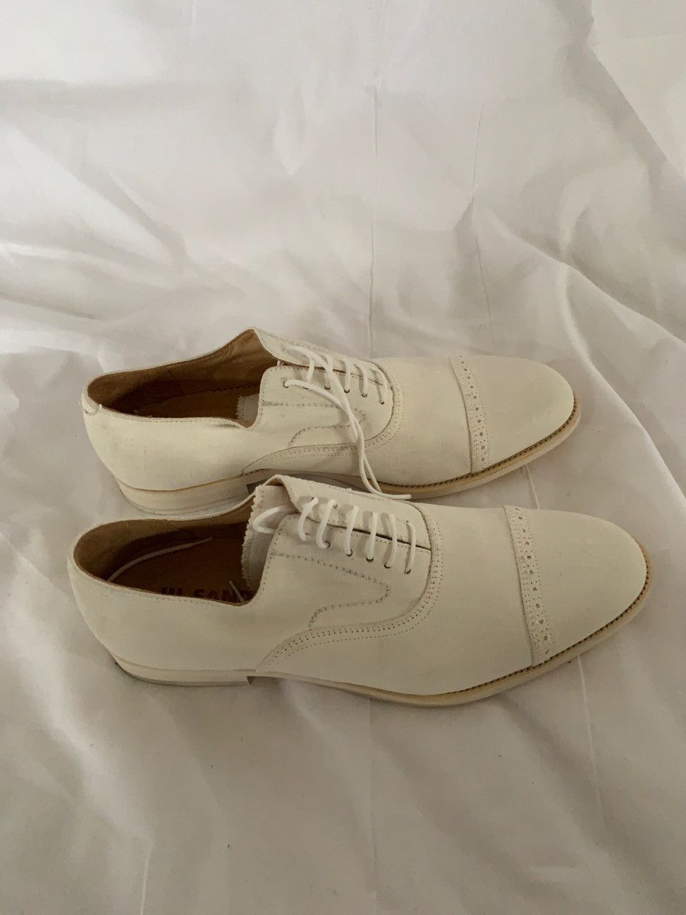 Jil Sander Raf Simons for Jil Sander BRAND NEW WHITE CANVAS OXFORD Size US 11 / EU 44 - 9 Thumbnail