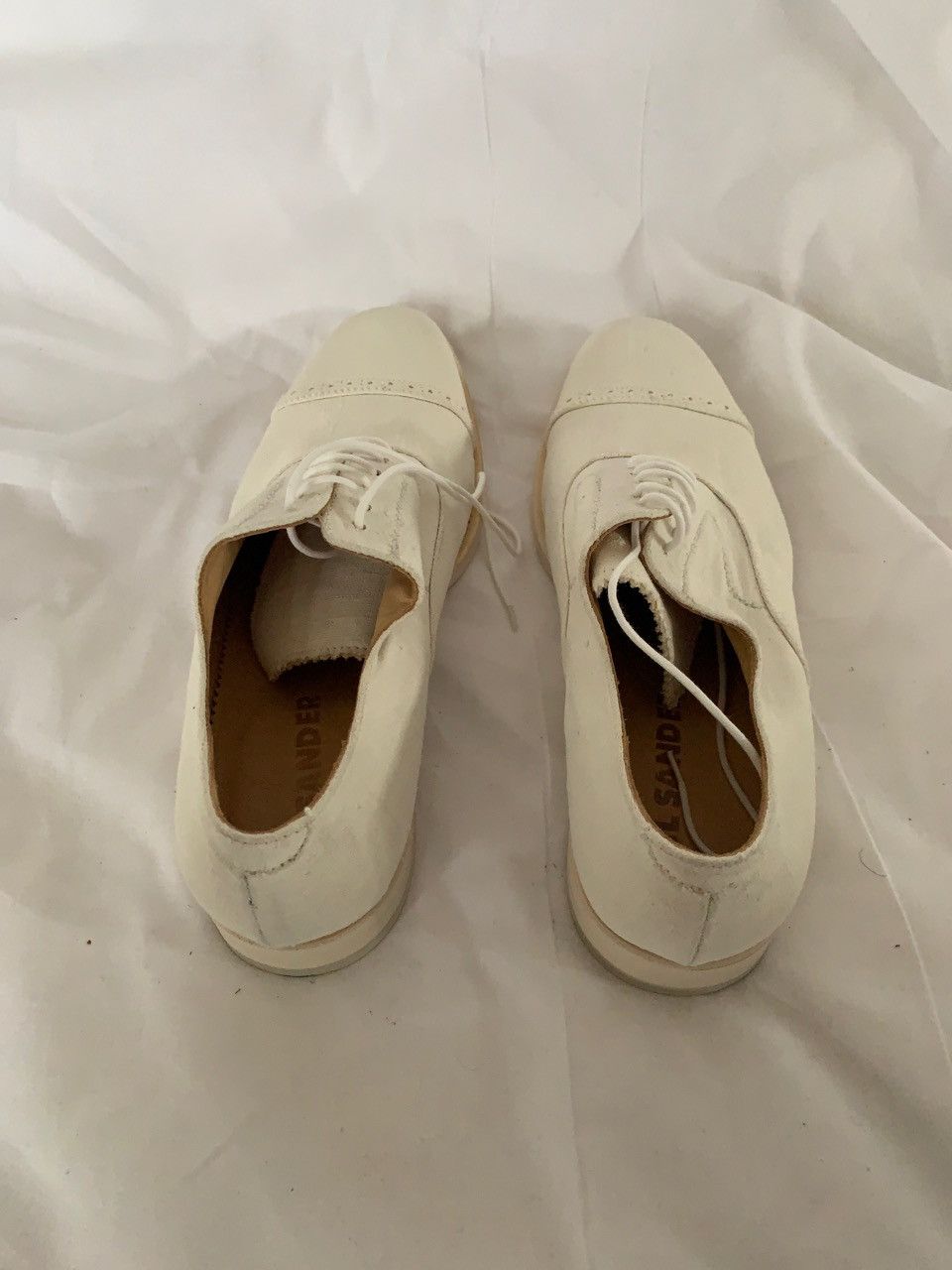 Jil Sander Raf Simons for Jil Sander BRAND NEW WHITE CANVAS OXFORD Size US 11 / EU 44 - 8 Thumbnail