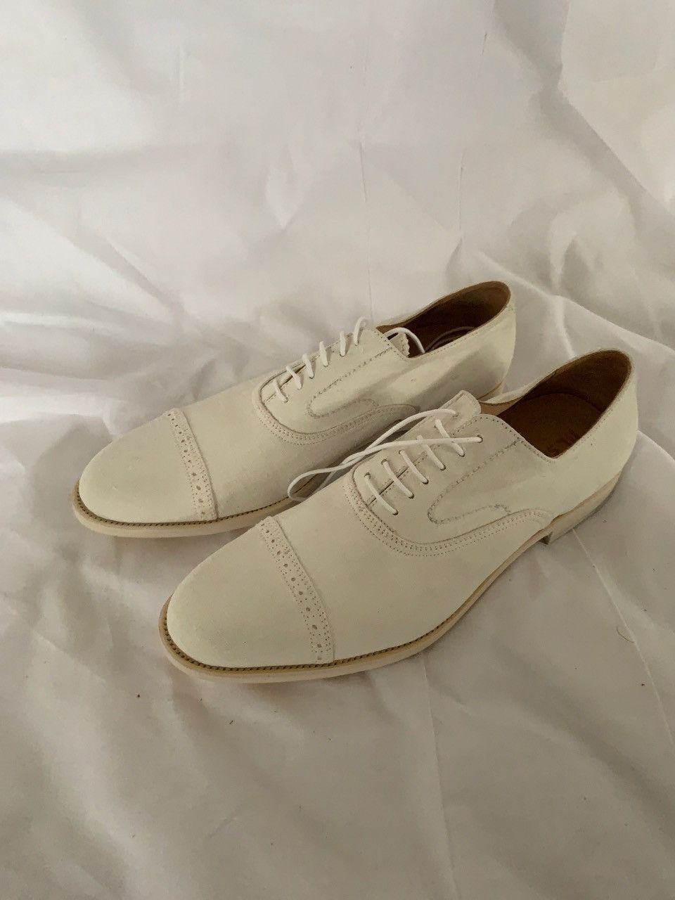 Jil Sander Raf Simons for Jil Sander BRAND NEW WHITE CANVAS OXFORD Size US 11 / EU 44 - 7 Thumbnail