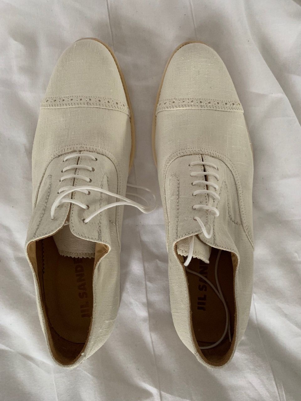 Jil Sander Raf Simons for Jil Sander BRAND NEW WHITE CANVAS OXFORD Size US 11 / EU 44 - 4 Thumbnail