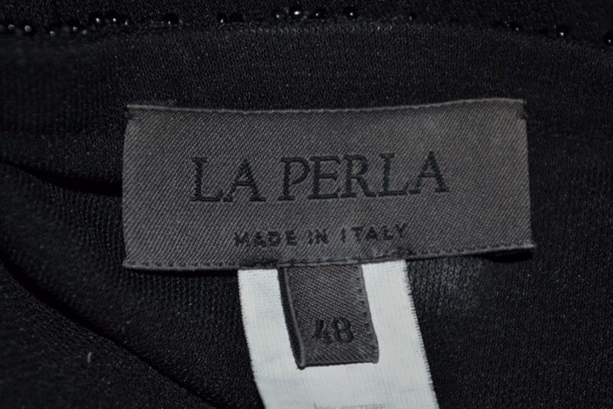 Italian Designers LA PERLA Black Blouse Made In Italy IT 48 Size XL / US 12-14 / IT 48-50 - 7 Thumbnail