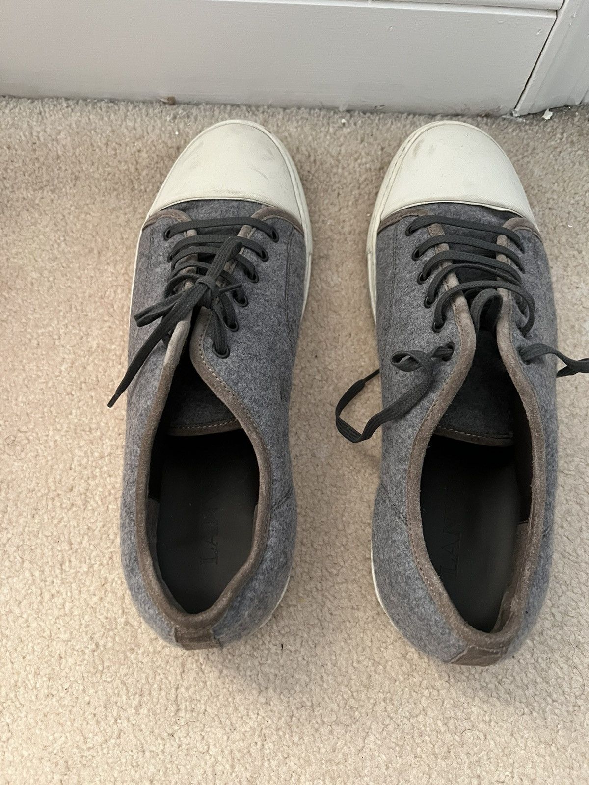 Lanvin Grey Flannel Lanvin Classic Size US 12 / EU 45 - 3 Thumbnail