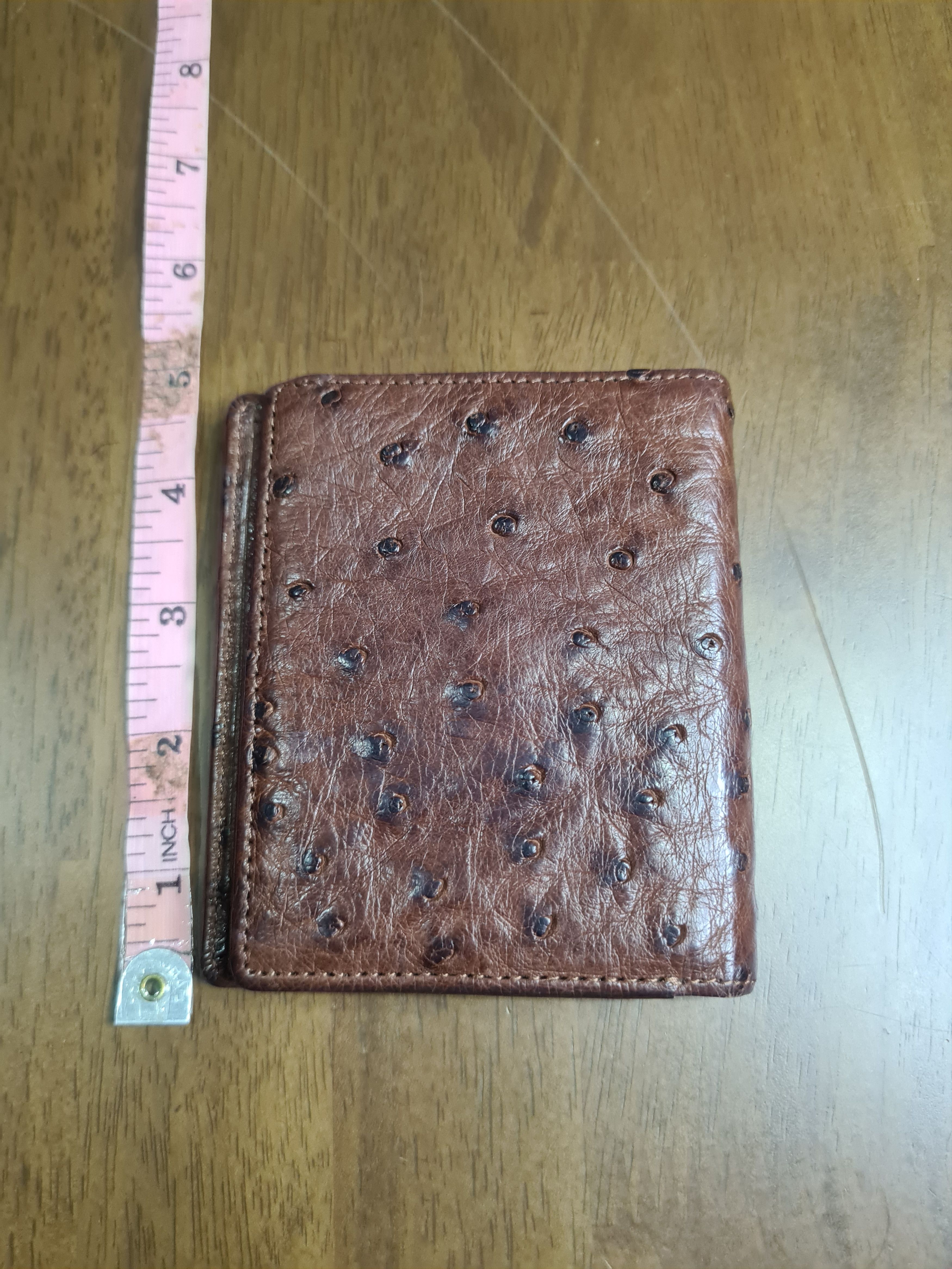Vintage Small wallet ostrich leather Size ONE SIZE - 2 Thumbnail