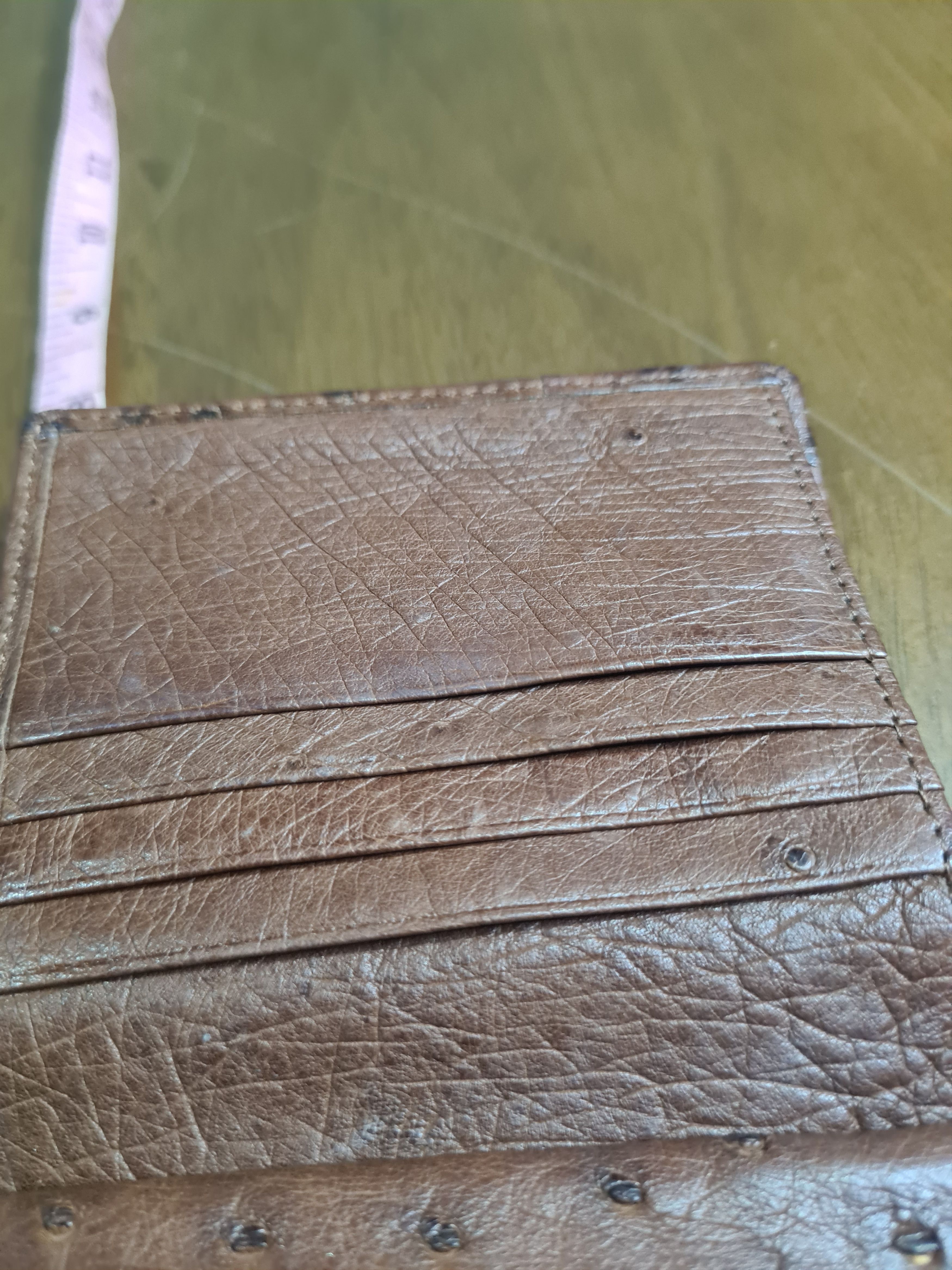 Vintage Small wallet ostrich leather Size ONE SIZE - 5 Thumbnail
