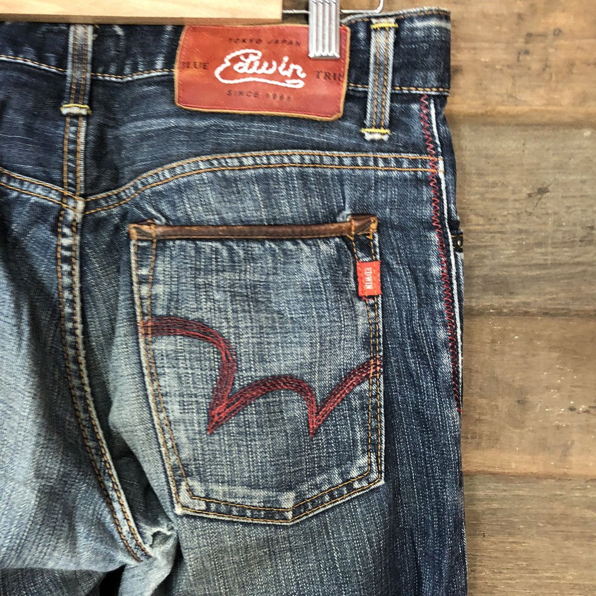 Edwin Edwin vtg faded Distressed Denim Pants #5138 Size US 30 / EU 46 - 13 Thumbnail