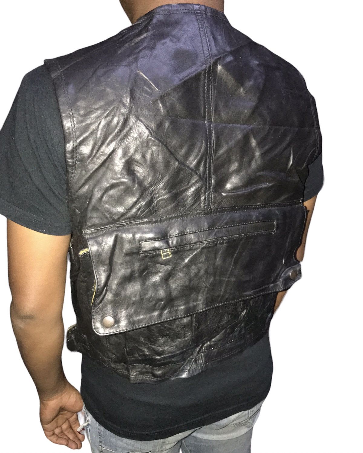 Japanese Brand Vintage Harold’s Gear Multi Pocket Leather Biker Jacket Size US S / EU 44-46 / 1 - 6 Thumbnail
