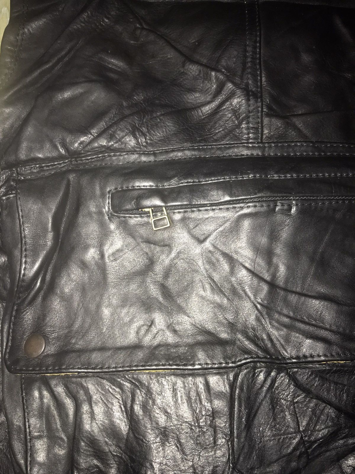Japanese Brand Vintage Harold’s Gear Multi Pocket Leather Biker Jacket Size US S / EU 44-46 / 1 - 14 Thumbnail