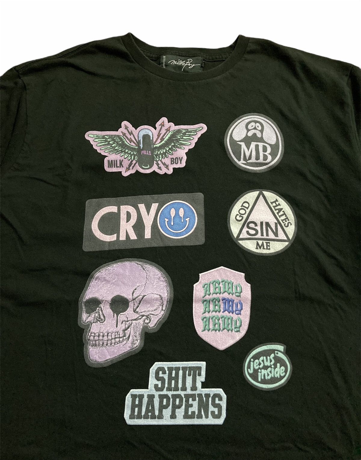 Japanese Brand Milk Boy Japanese Brand Punk Poem Tee Size US XL / EU 56 / 4 - 1 Thumbnail