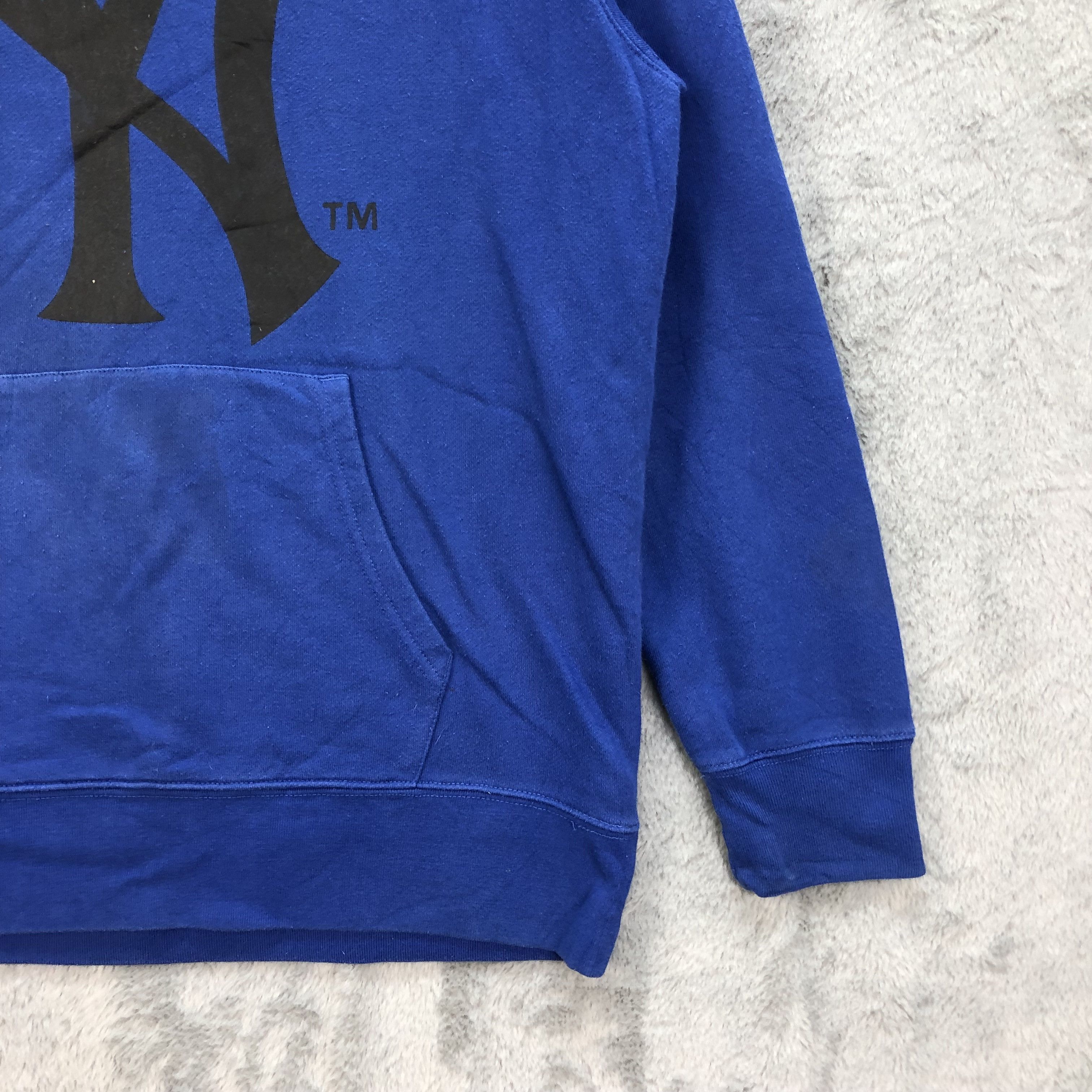Majestic NY Big Logo Pullover Blue Hoodies Majestic #5000-35 Size US XL / EU 56 / 4 - 6 Thumbnail