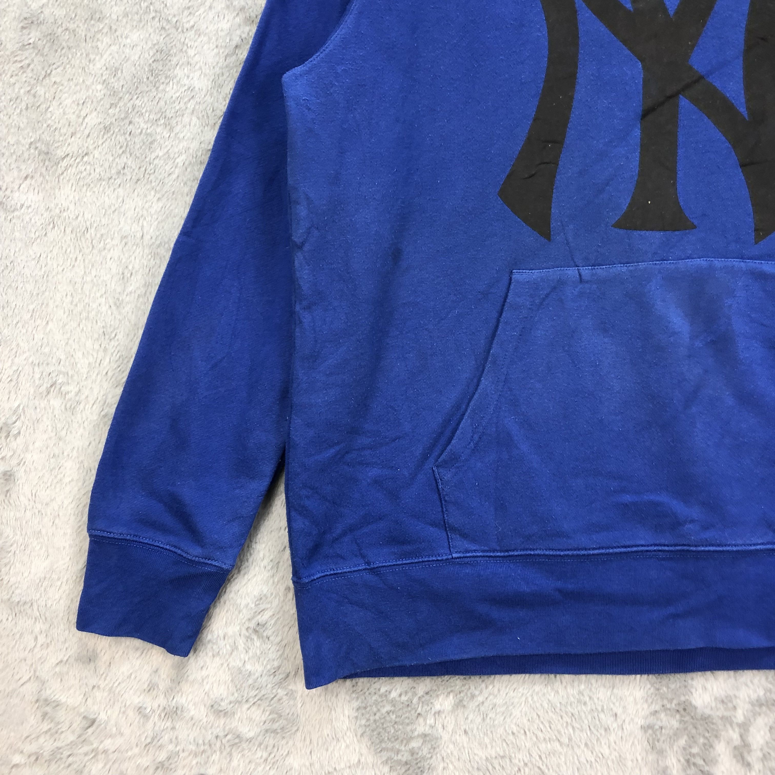 Majestic NY Big Logo Pullover Blue Hoodies Majestic #5000-35 Size US XL / EU 56 / 4 - 5 Thumbnail