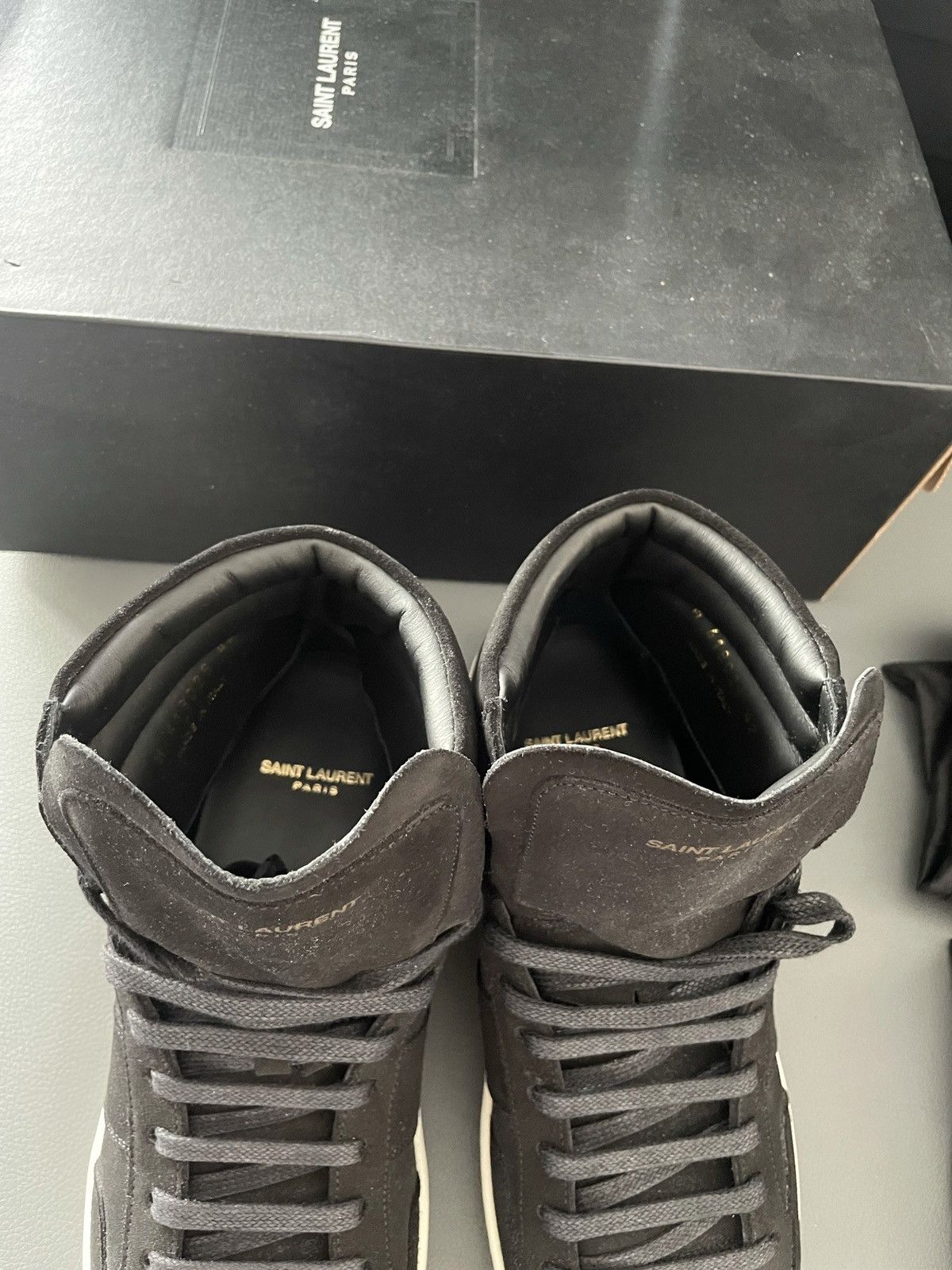 Hedi Slimane × Saint Laurent Paris × Yves Saint Laurent Brand NEW Runway Saint Laurent Suede Leather Sneakers Size US 9 / EU 42 - 10 Thumbnail