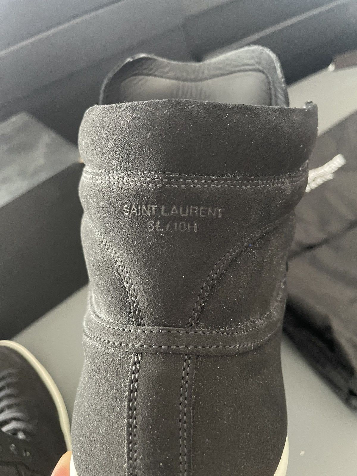 Hedi Slimane × Saint Laurent Paris × Yves Saint Laurent Brand NEW Runway Saint Laurent Suede Leather Sneakers Size US 9 / EU 42 - 6 Thumbnail