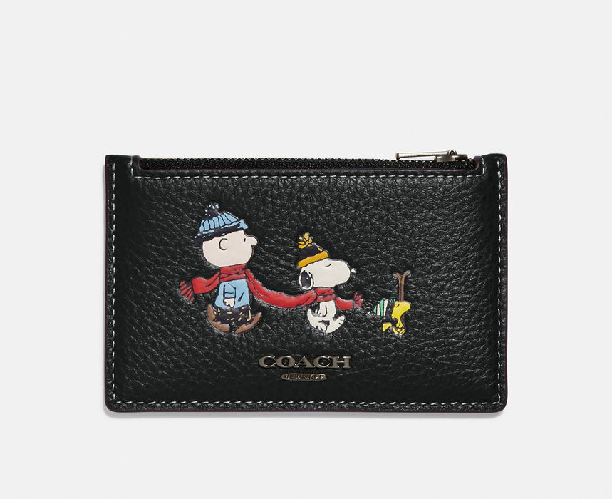 Coach Coach X Peanuts MEN'S Zip Card Case With Snoopy Motif Grailed