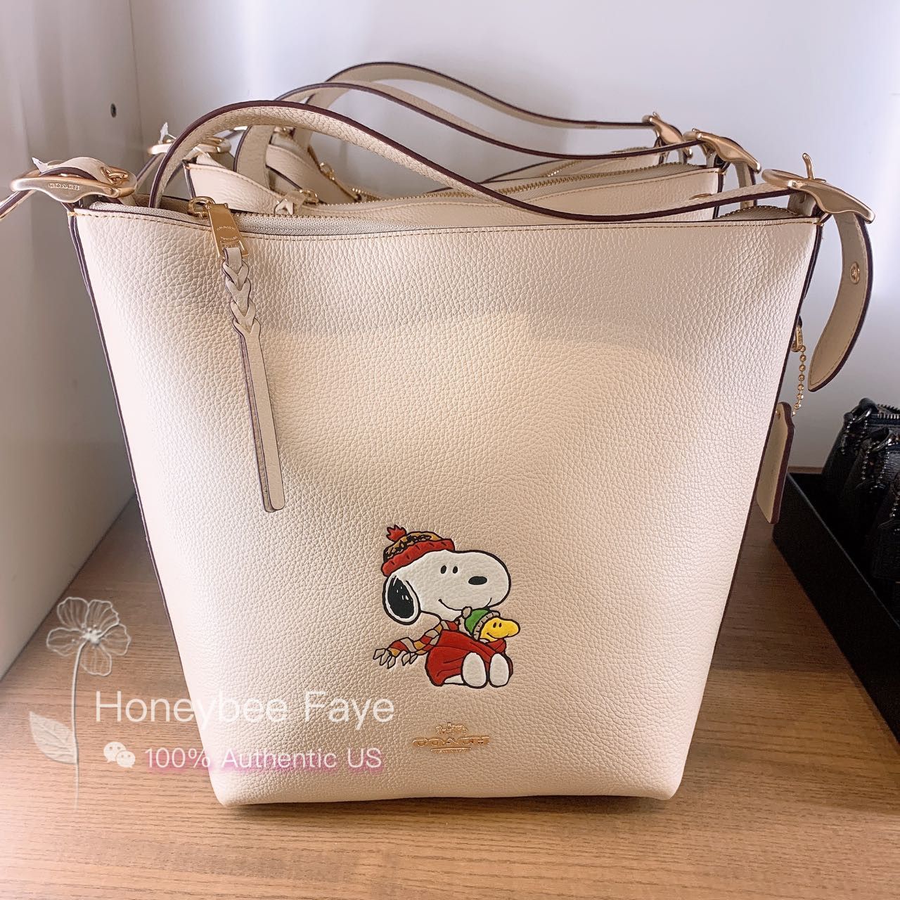 Coach purse X Peanuts Val Duffle In Signature store Canvas crossbody