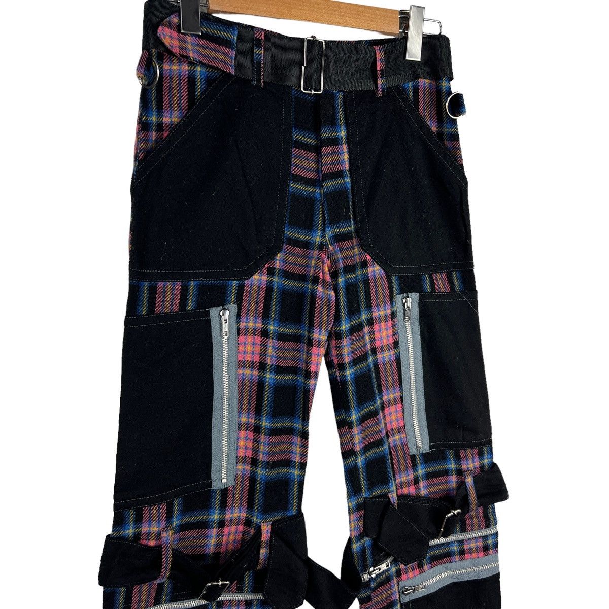 Japanese Brand HERE THERE Bondage Pants Punk Checkered Seditionaries Sex Size US 30 / EU 46 - 2 Thumbnail