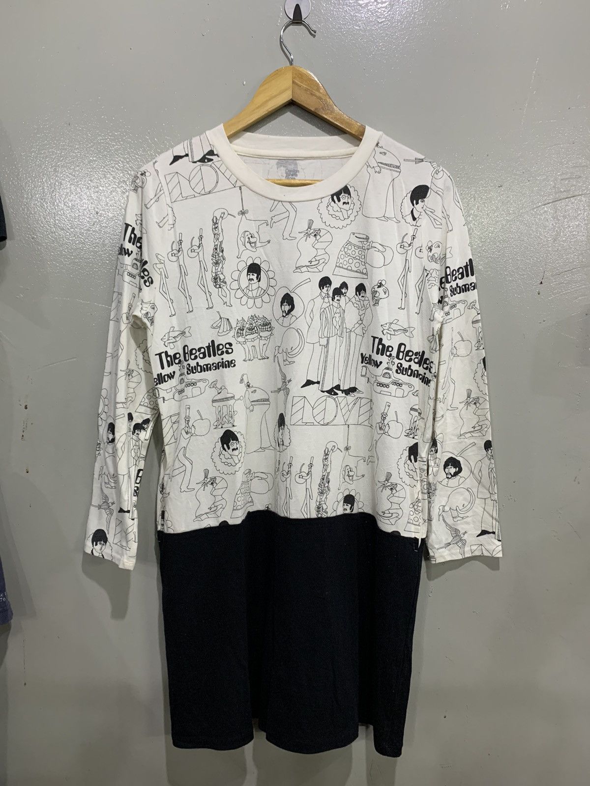 beatles t shirt dress Let it Be Graffiti Women's T-Shirt Dress - Original Artwork